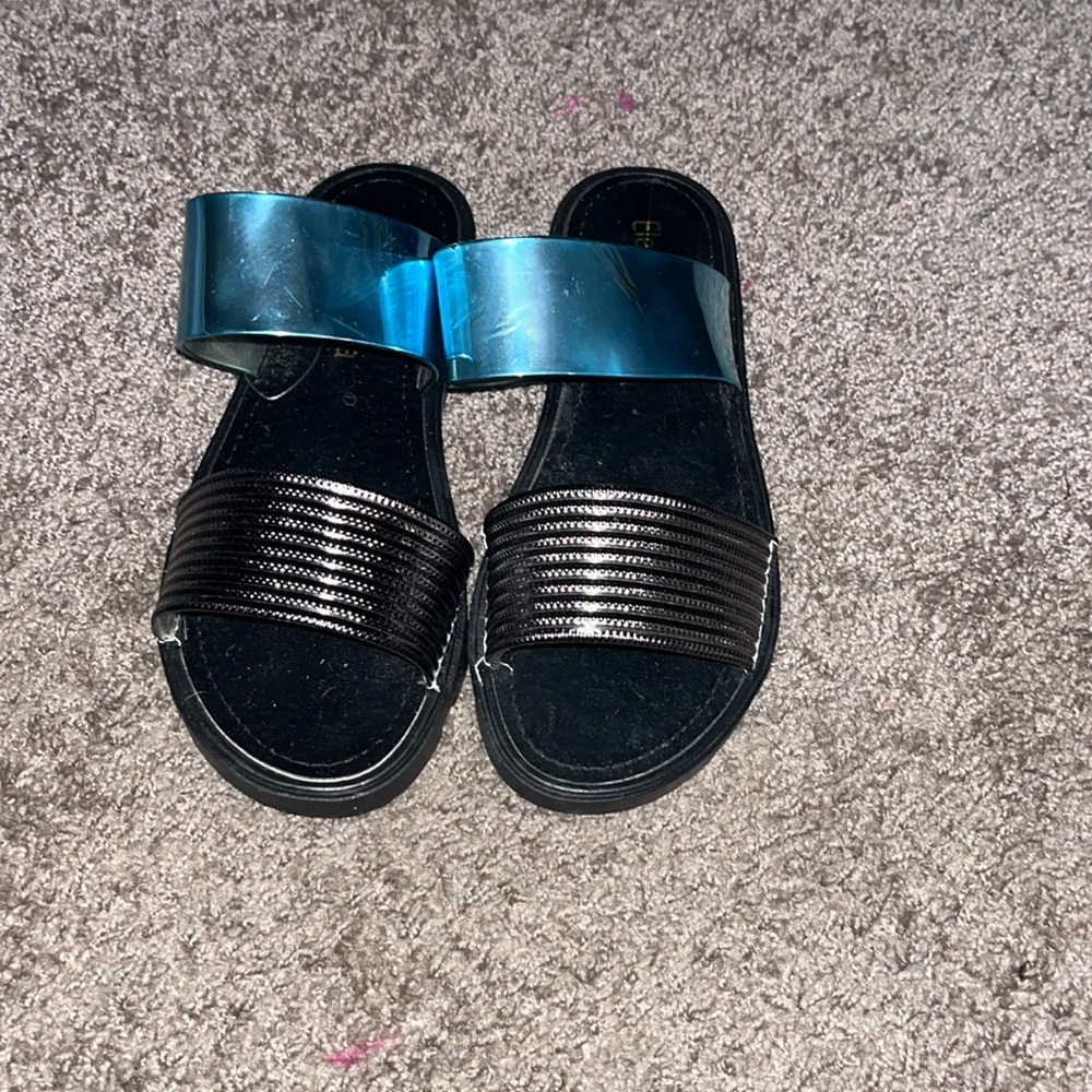 Blue chrome slides